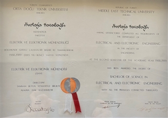 ODTÜ Lisans Diploma